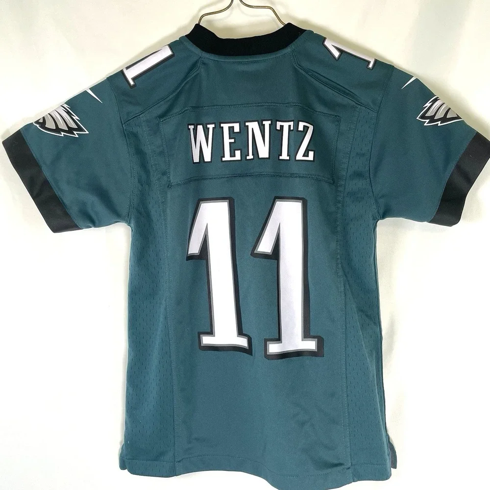 Philadelphia Eagles Nike on Field Jersey Carson‎ Wentz #11 Youth Small (8) Green